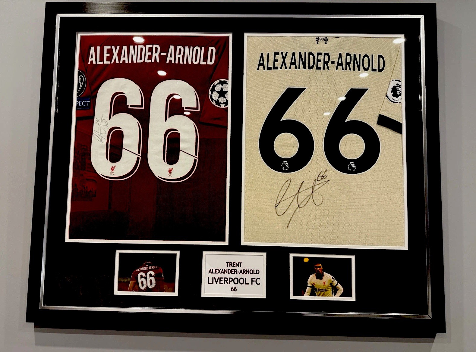 Trent Alexander Arnold Double Framed Signed Shirts for sale on Ebay