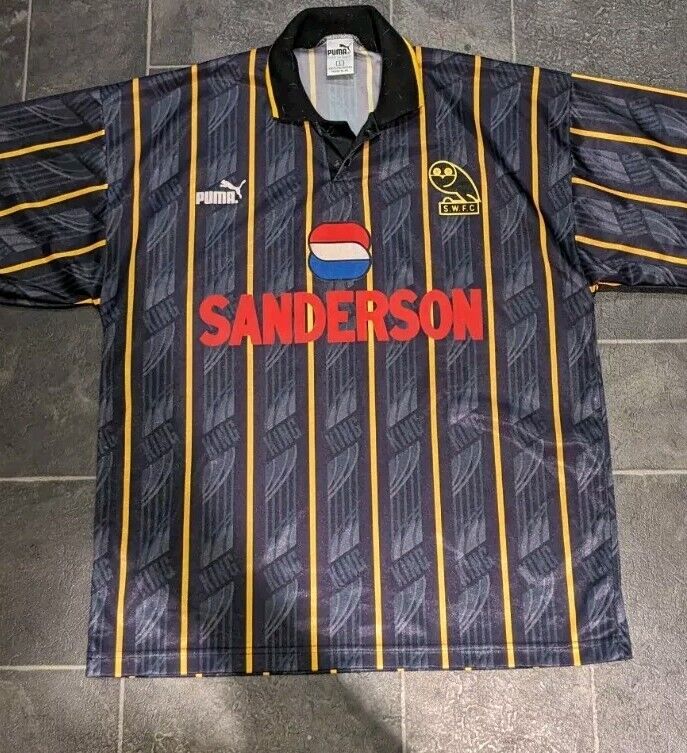 Sheffield Wednesday 1993/95 Away Original Vintage Mens Puma Large “Sanderson” for sale on Ebay