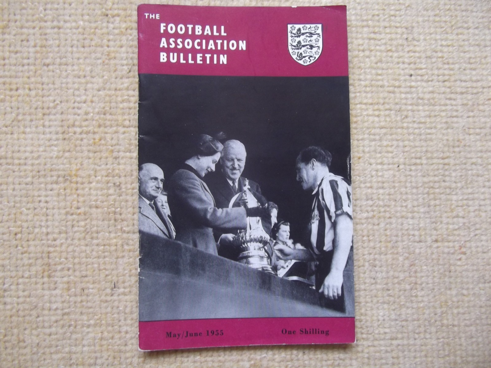 1955 THE FOOTBALL ASSOCIATION BULLETIN - FA CUP NEWCASTLE MAN CITY TRAUTMANN for sale on Ebay