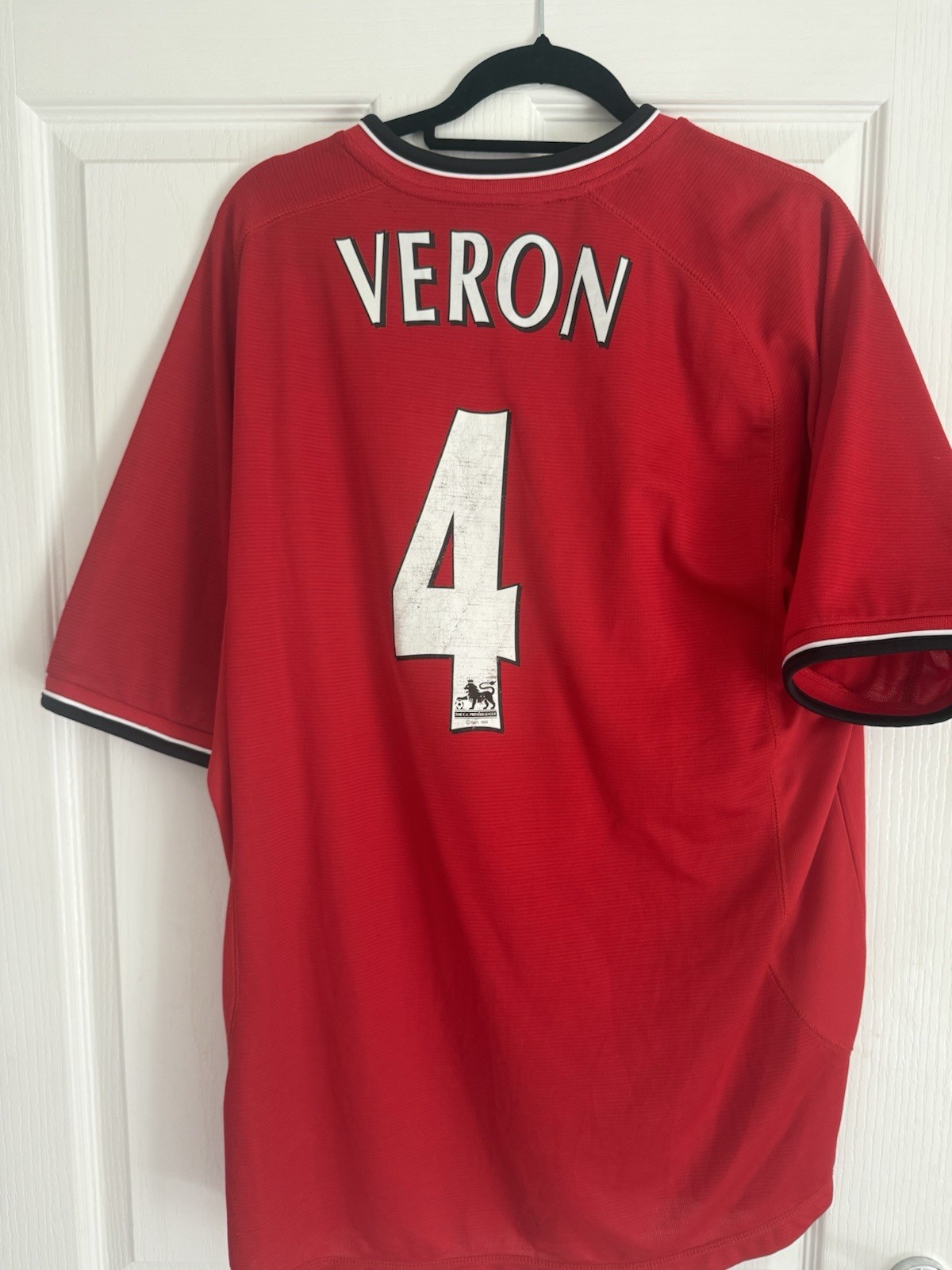 Juan Sebastian Veron Rare 4 Manchester United Shirt Home Large Male 2000-01 for sale on Ebay