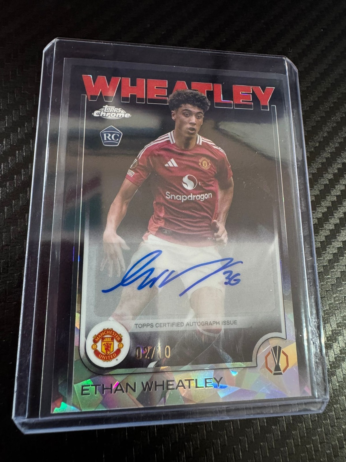 Ethan Wheatley /10 Rookie Manchester United England Topps UCC Auto for sale on Ebay