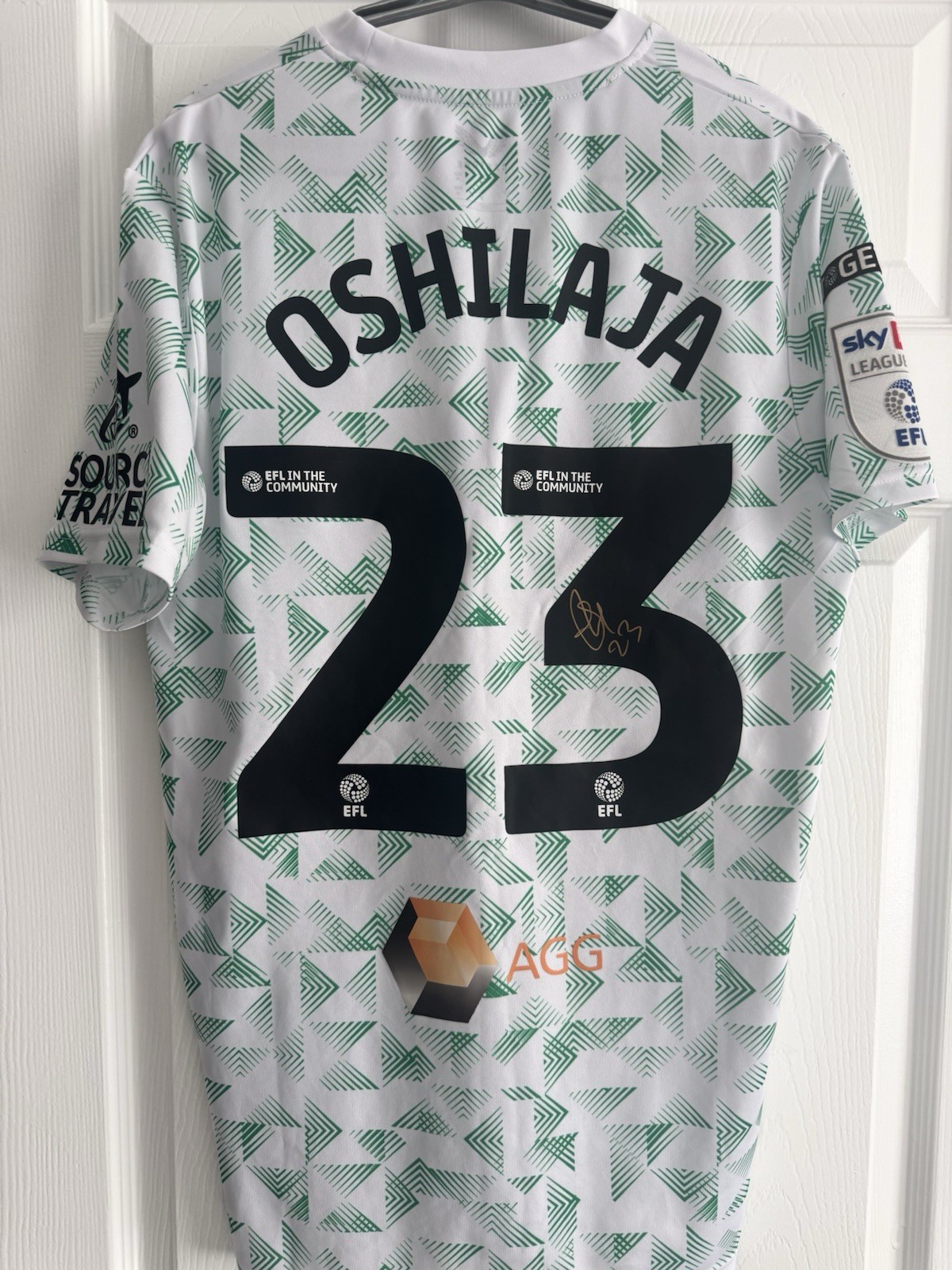 Match Worn Mansfield Town Away Shirt Deji Oshilaja Signed for sale on Ebay