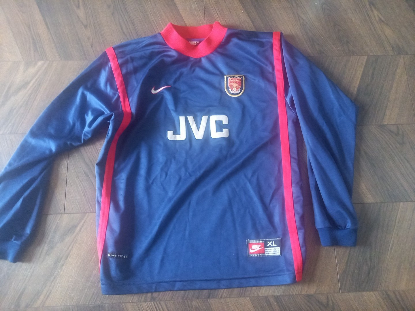 INSANELY RARE Arsenal 1998/99 Nike Goalkeeper Shirt SEAMAN ERA . LONG SLEEVE TOP for sale on Ebay