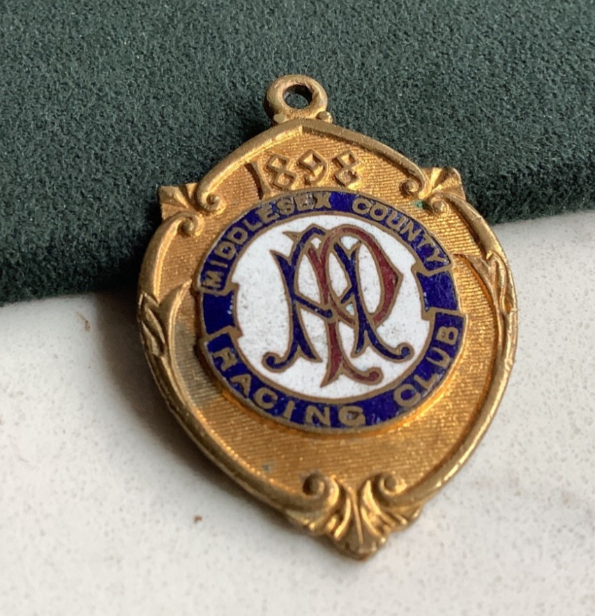 1898 Middlesex County (Alexandra Palace) Enamel horse racing badge for sale on Ebay