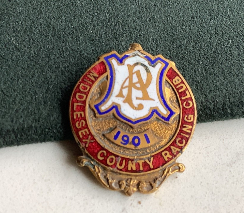 1901 Middlesex County (Alexandra Palace) Enamel horse racing badge for sale on Ebay