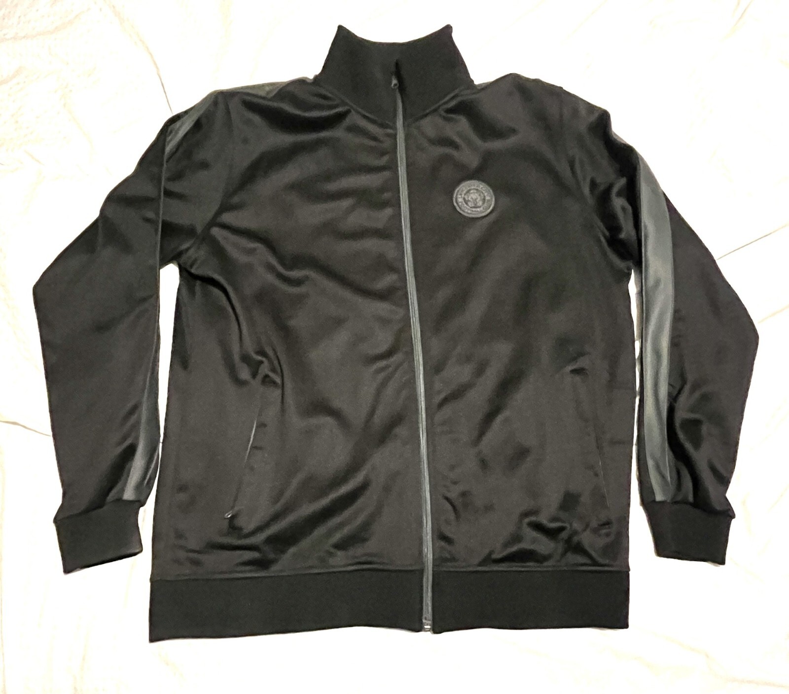 Official leicester city track suit top Black 3XL pre-owned excellent condition for sale on Ebay