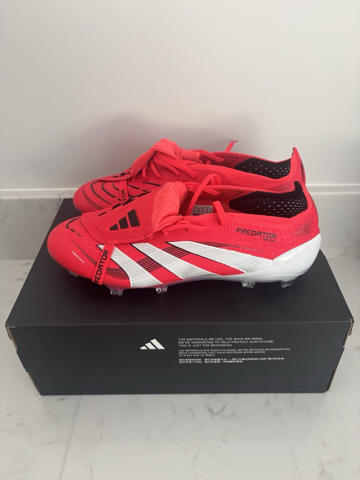 adidas Predator Elite Ft FG Lucid Red Football Boots Uk 9 for sale on Ebay