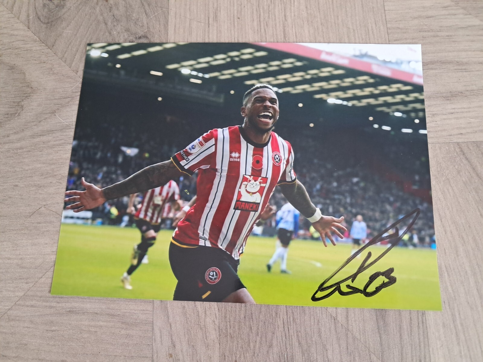 SUPERB TYRESE CAMPBELL HAND SIGNED 8x6 SHEFFIELD UNITED PHOTO for sale on Ebay