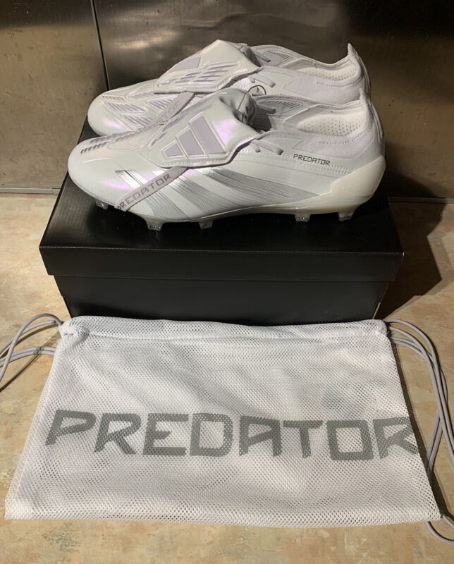 Adidas Predator Elite Foldover Tongue FG Boots White UK10.5 Whiteout Pack Triple for sale on Ebay