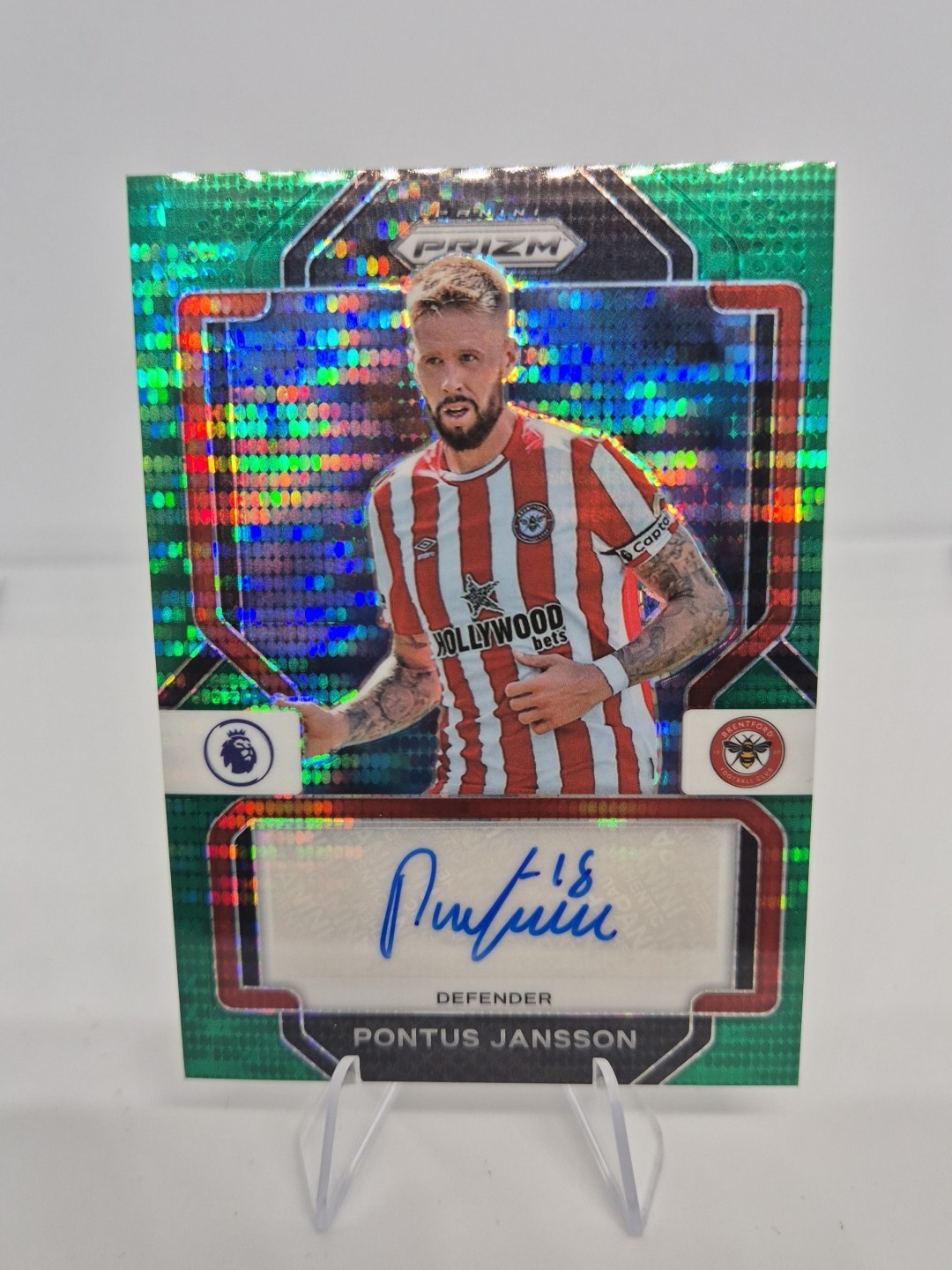 Panini Prizm 2022-23 Brentford Pontus Jansson Autograph for sale on Ebay