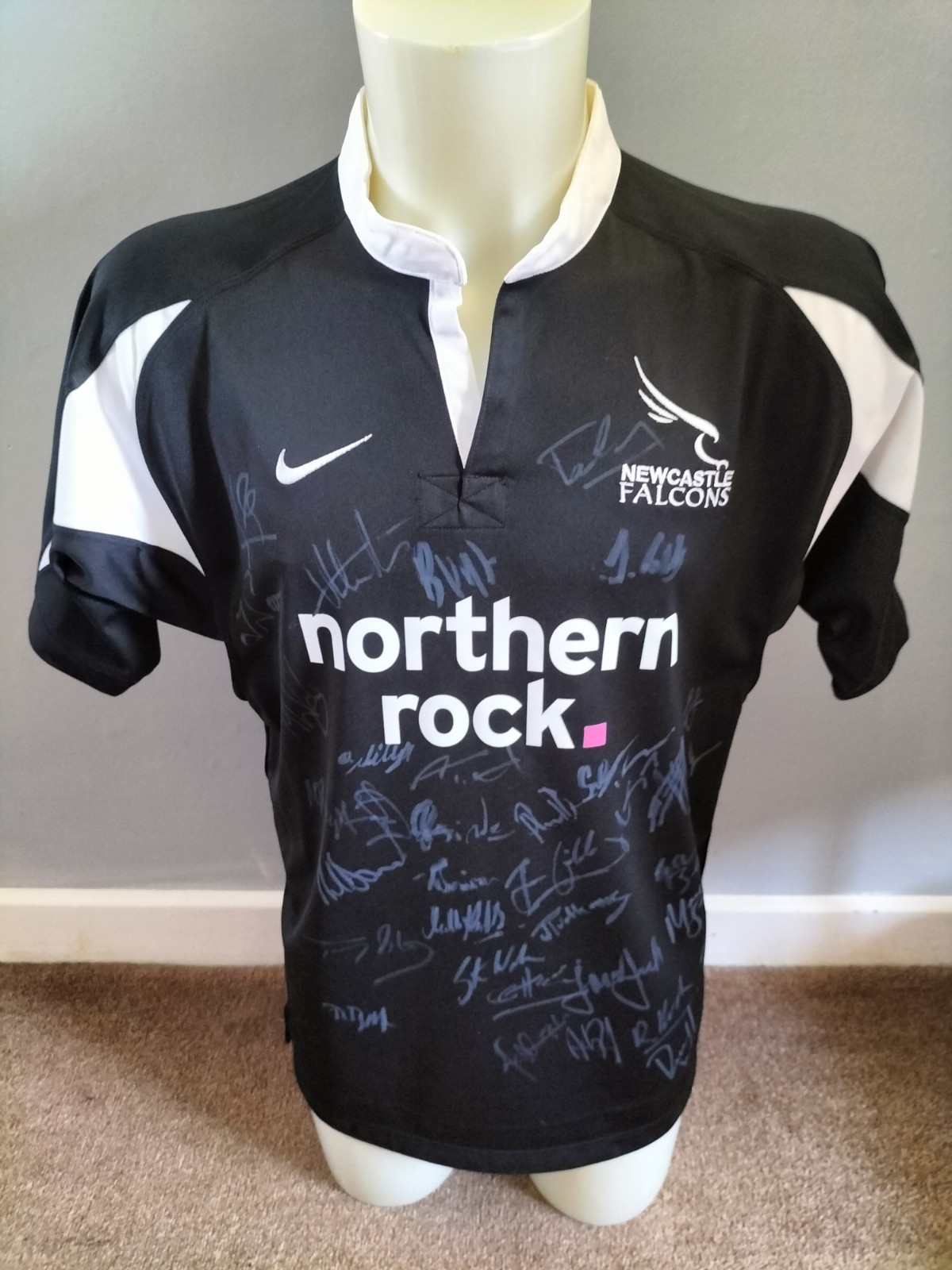 Newcastle Falcons Rare 2007/08 Season Signed Shirt..Johnny Wilkinson Etc for sale on Ebay
