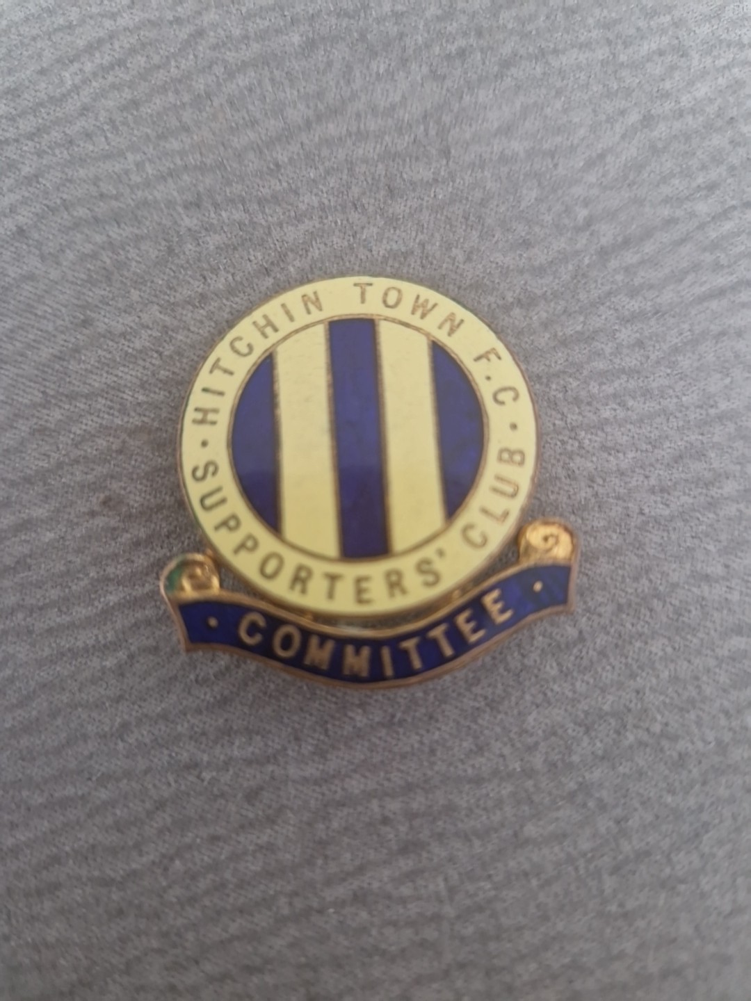 Hitchin Town FC Supporters Club COMMITTEE pin Badge Rare for sale on Ebay