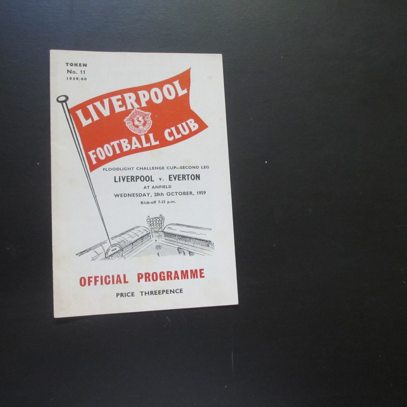 Liverpool v Everton Floodlight Challenge Cup 2nd Leg 1959/60 for sale on Ebay