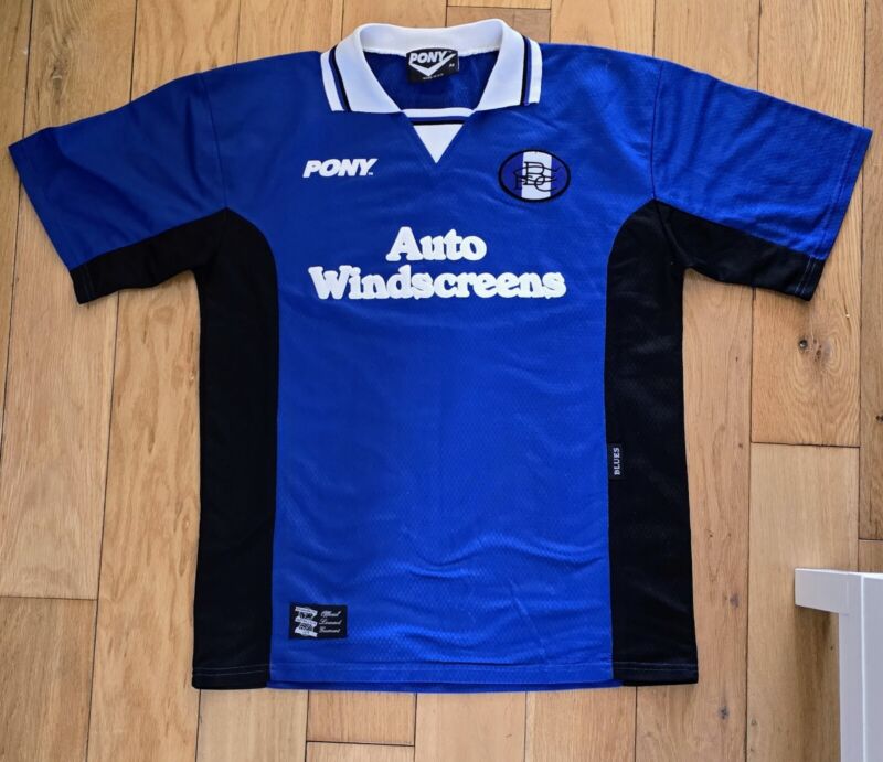 1996-1997 BIRMINGHAM CITY FOOTBALL CLUB PONY BCFC BLUES HOME SHIRT Medium for sale on Ebay