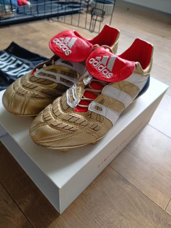 ADIDAS Predator Accelerator FG Sz UK 9.5 Gold Football Boots 25 Year Pack Zidane for sale on Ebay