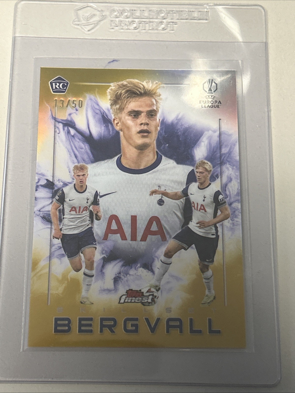 2024-25 Topps Finest Skillset Red Refractor Lucas Bergvall /50 Tottenham Hotspur for sale on Ebay