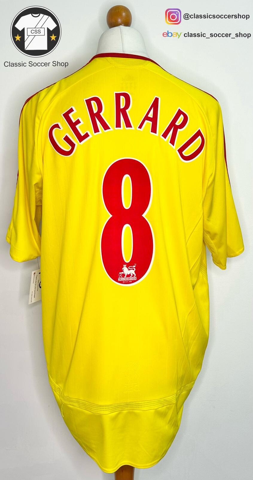 Liverpool GERRARD #8 2006/07 Away Shirt Extra Large / XL for sale on Ebay