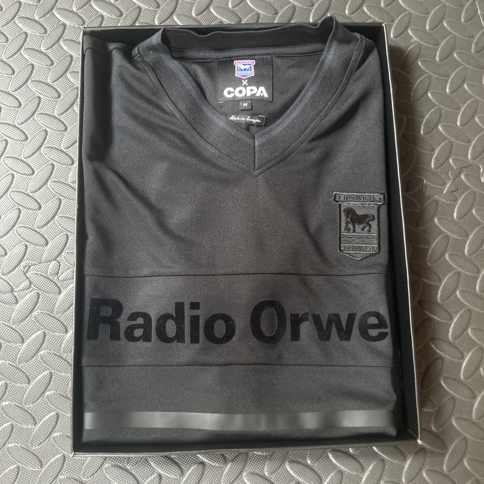 Copa Ipswich Town 1985/86 Blackout Shirt Medium for sale on Ebay