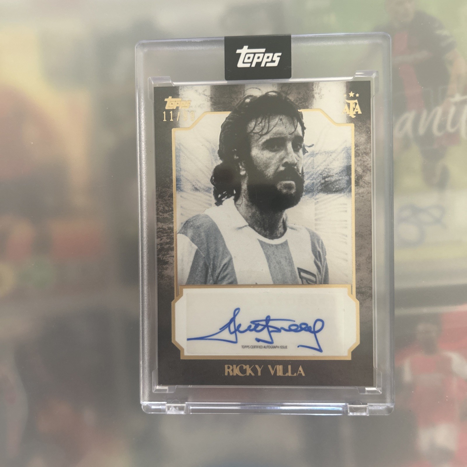 Ricky Villa Topps Leyendas Argentinas 2025 Autograph Black Parallel 11/99 for sale on Ebay