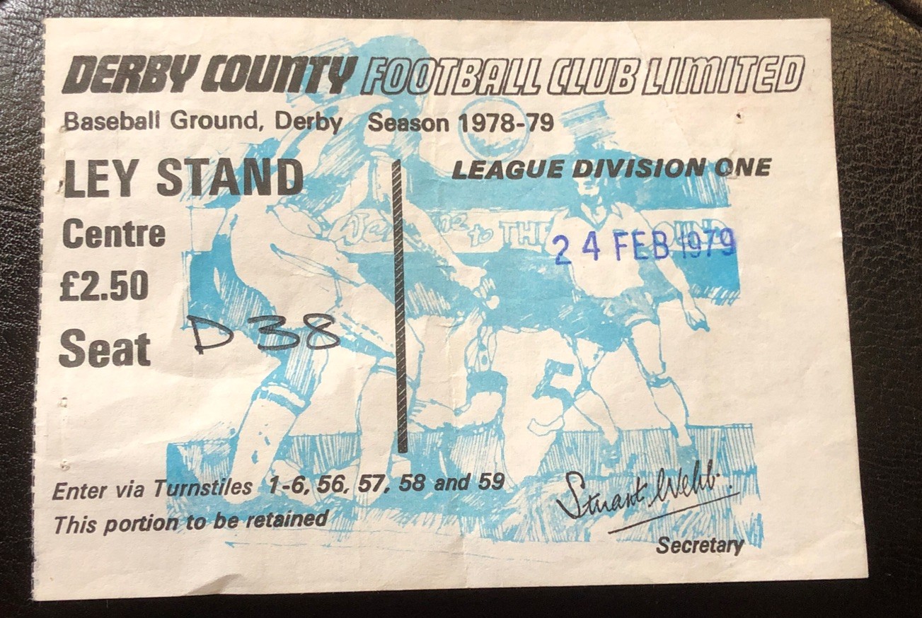 Derby County v Liverpool 24/2/79 Division One for sale on Ebay