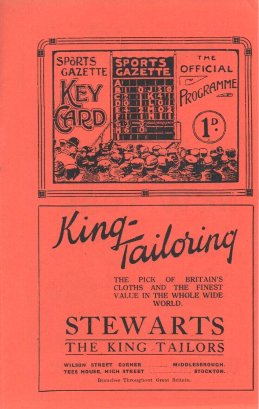 MIDDLESBROUGH v SHEFFIELD UNITED - Division 1 - April 25th.. 1931 for sale on Ebay