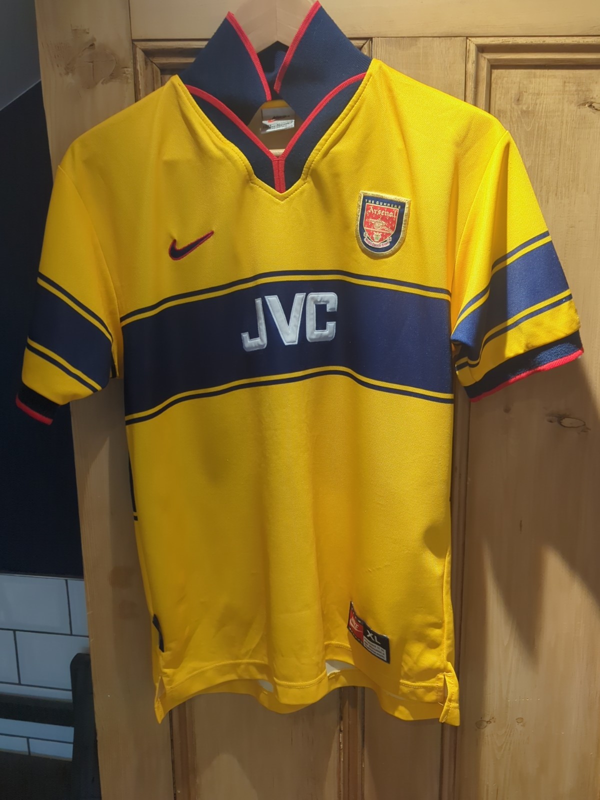 Arsenal 1998-99 Away Shirt - Signed By Ashley Cole for sale on Ebay