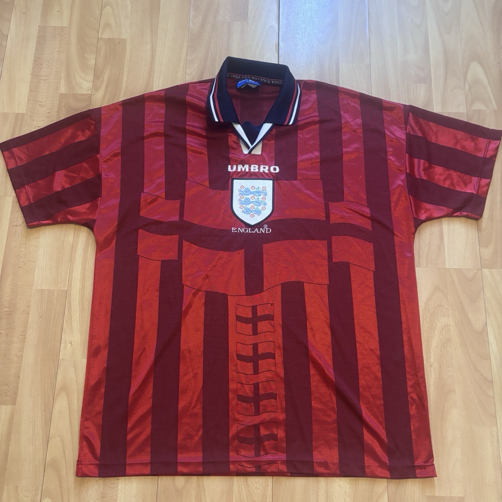 England Authentic 1997/98 Away Football Shirt Umbro XL for sale on Ebay