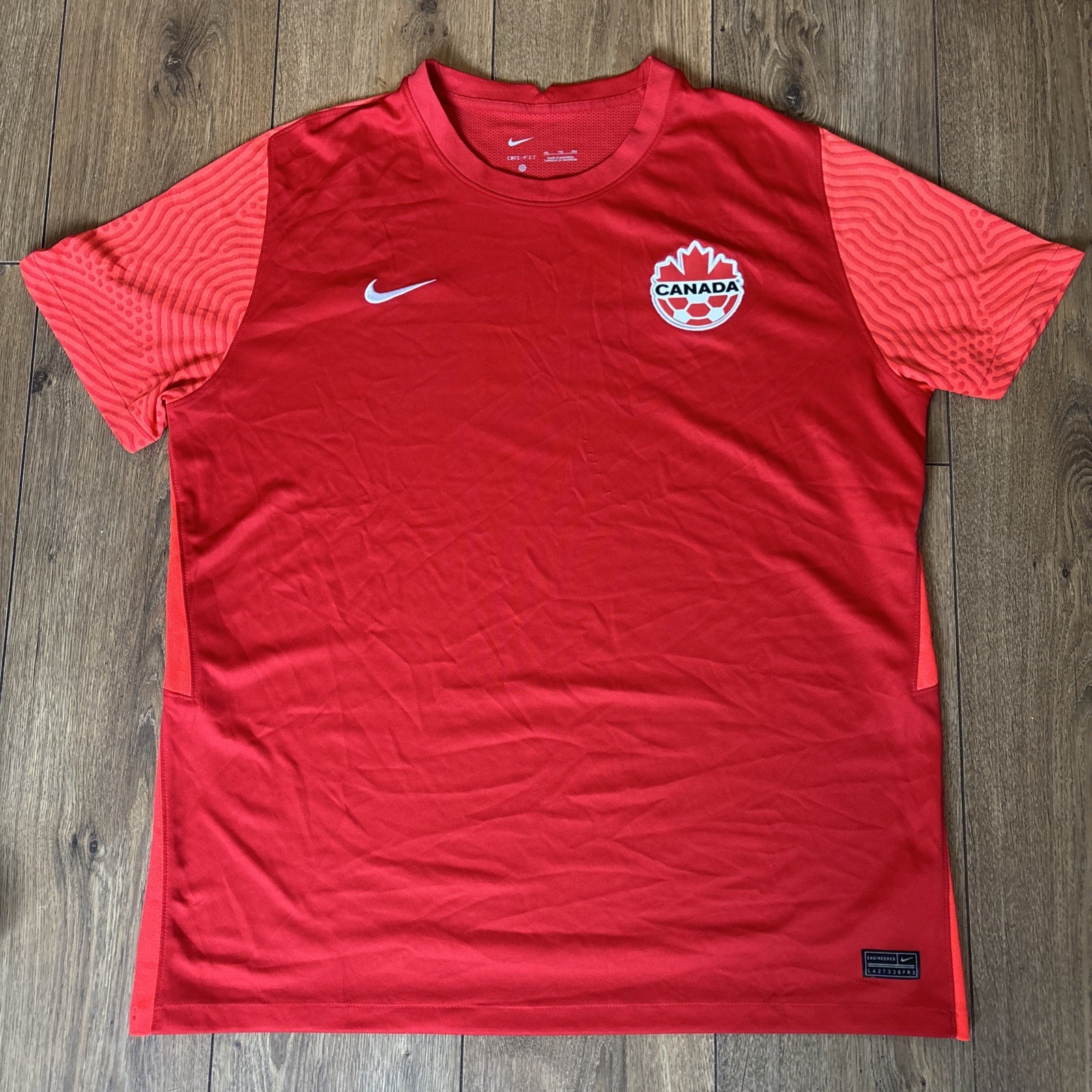 Canada Home Nike Soccer Football Shirt 2022 VGC 2XL for sale on Ebay
