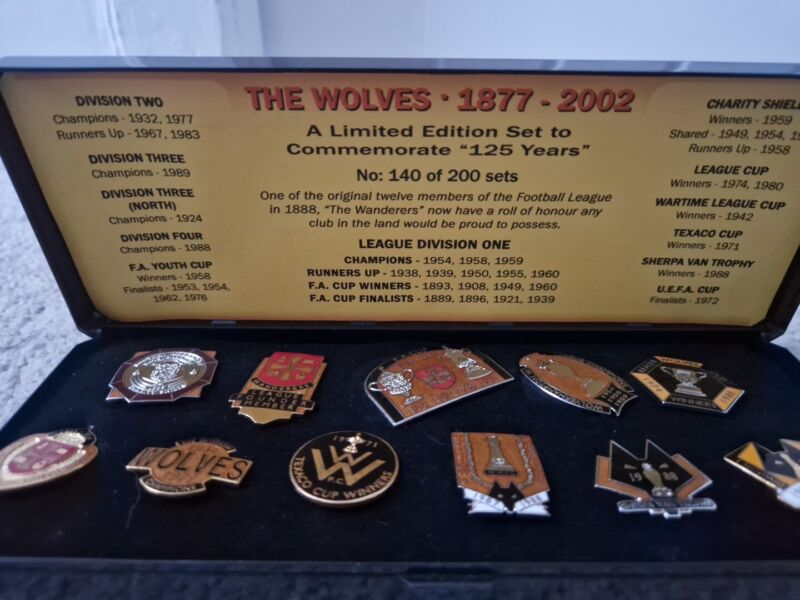 Wolverhampton Wanderers Rare Badge Collection Wolves for sale on Ebay