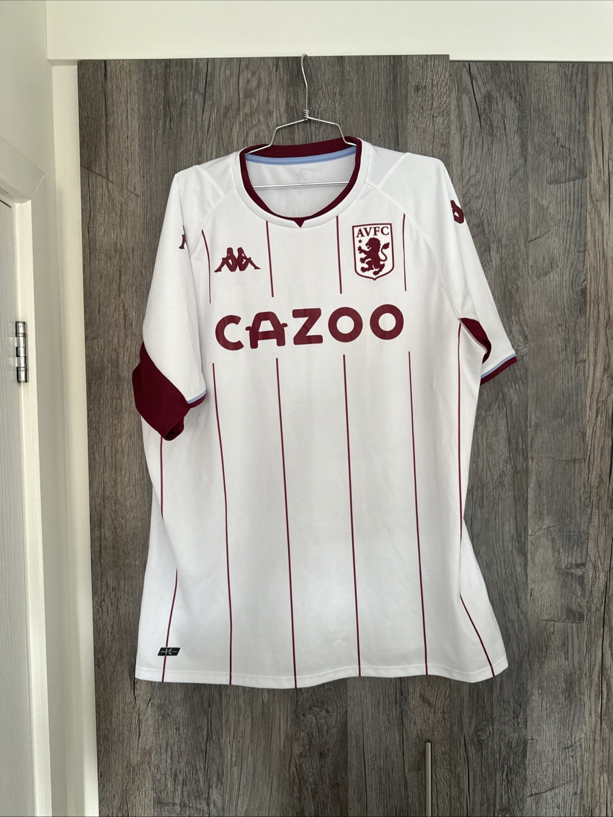 Aston Villa 2021-22 Away Shirt Kappa Cazoo XL/XXL for sale on Ebay