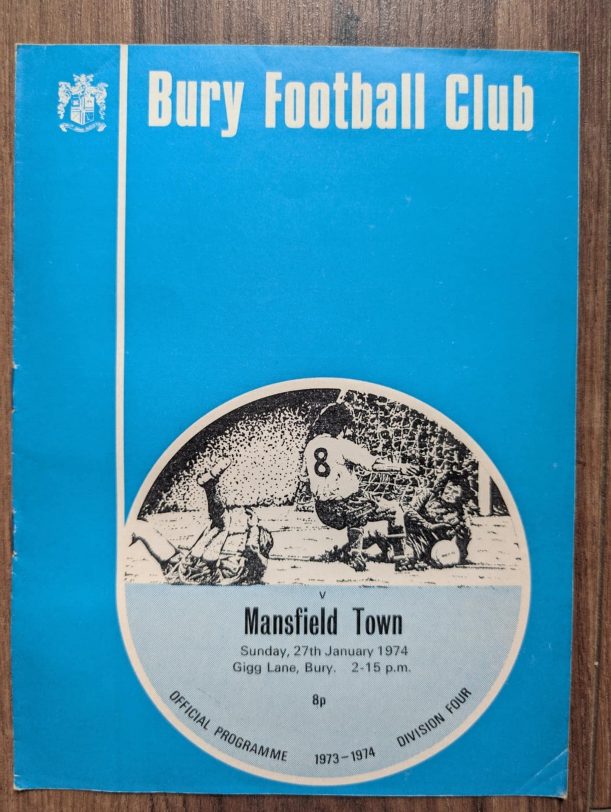 Bury Football Club Match Day Programme Mansfield Town 27th January 1973-74 for sale on Ebay