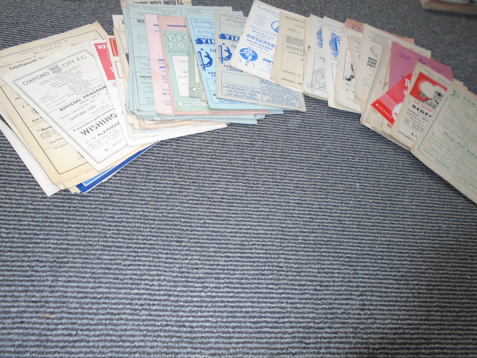 COLLECTION OF NON LEAGUE FOOTBALL PROGRAMMES 1947-8 TO 1959-60 X 93 ISSUES for sale on Ebay