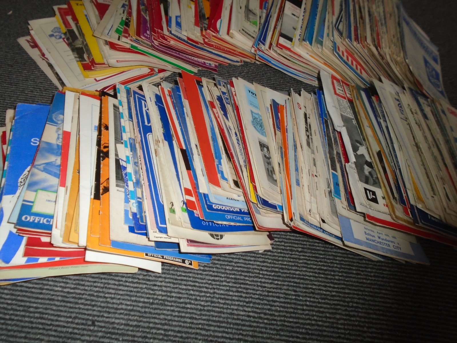 COLLECTION OF FOOTBALL PROGRAMMES ALL 1960S  X  849  ISSUES for sale on Ebay