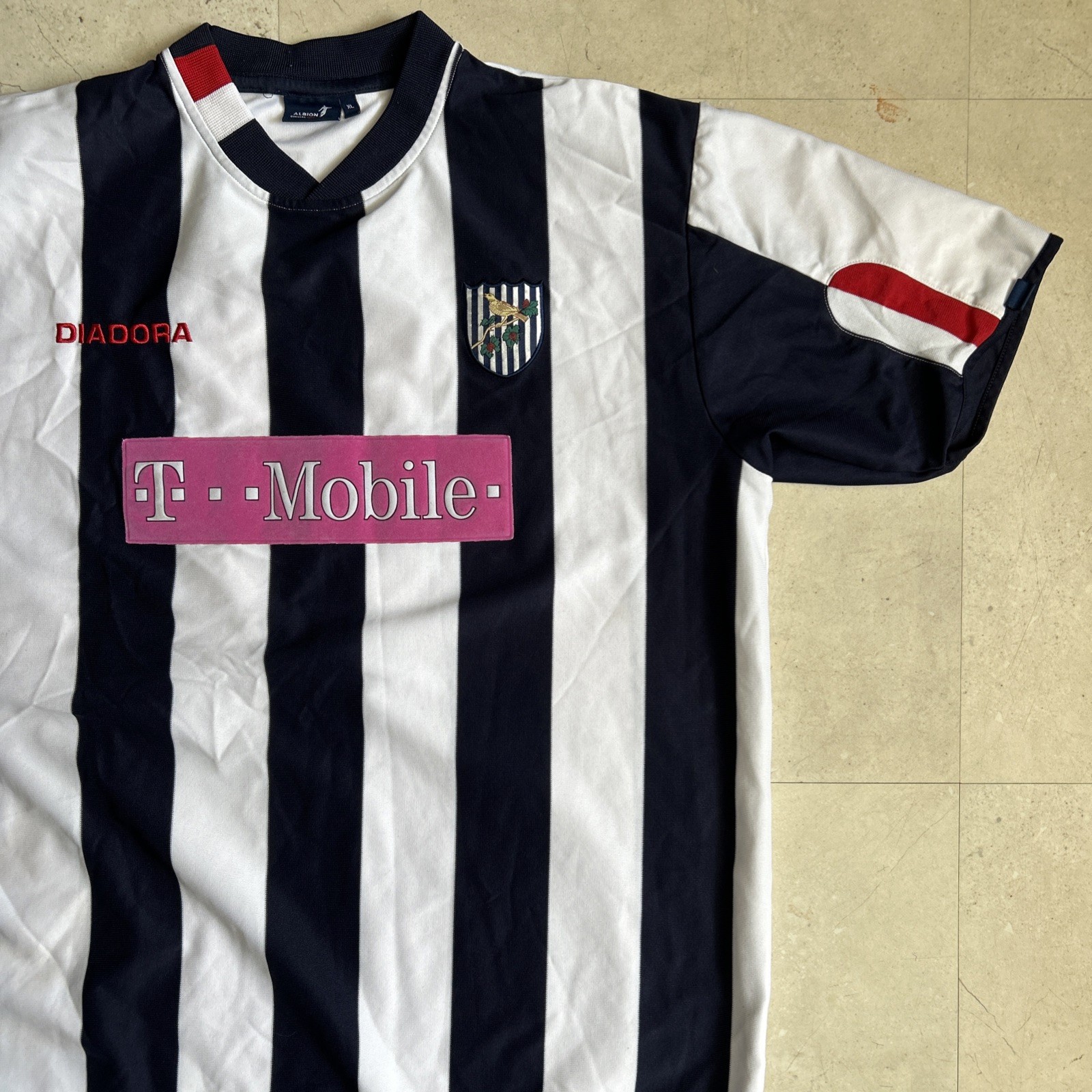 west bromwich albion 2004/05 home shirt #11 by diadora size xl for sale on Ebay