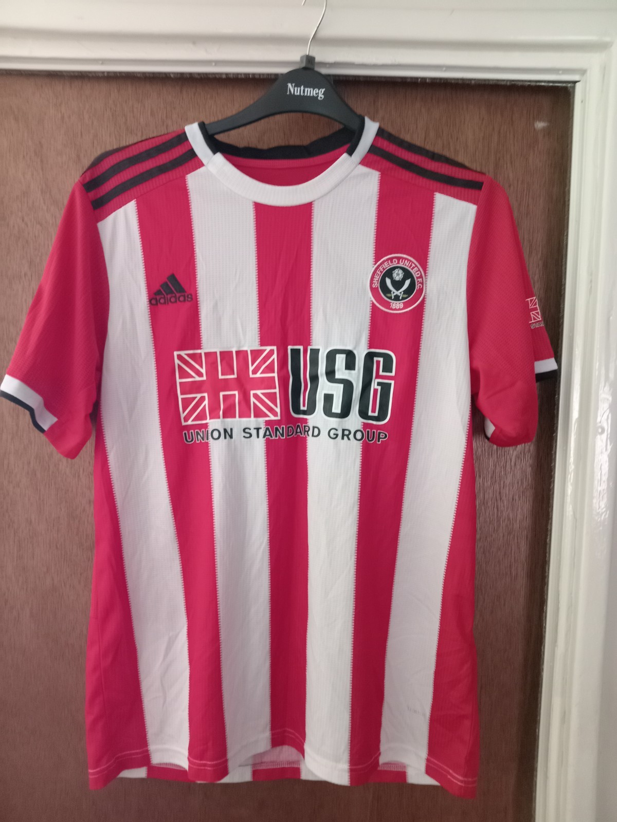 adidas Sheffield United 2020/2021 Home Football Shirt Size XL for sale on Ebay