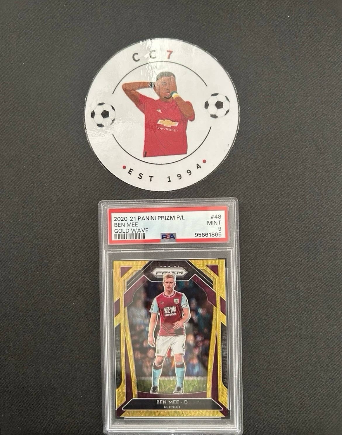 2020-21 Panini Prizm Premier League Ben Mee #48 Gold Prizm /10 Burnley PSA MINT9 for sale on Ebay