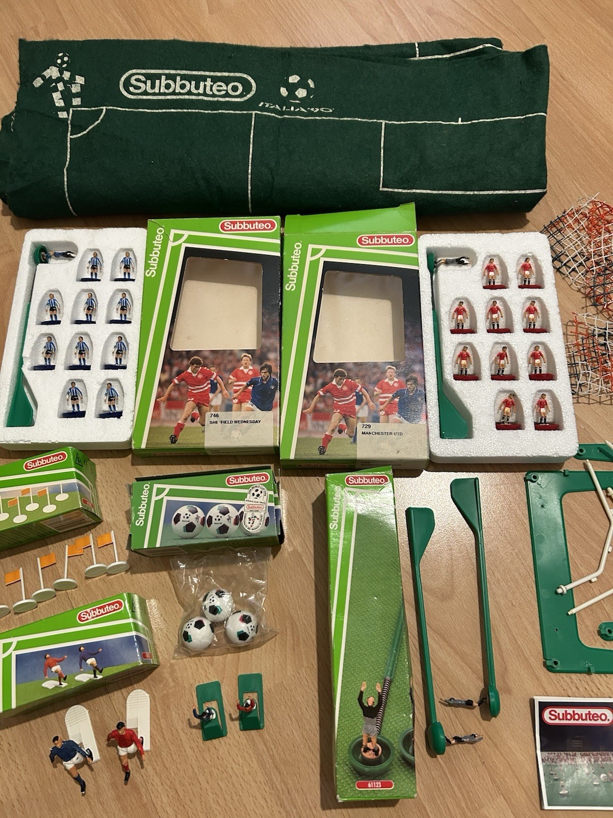 Subbuteo Job Lot Manchester United Sheffield Wednesday for sale on Ebay