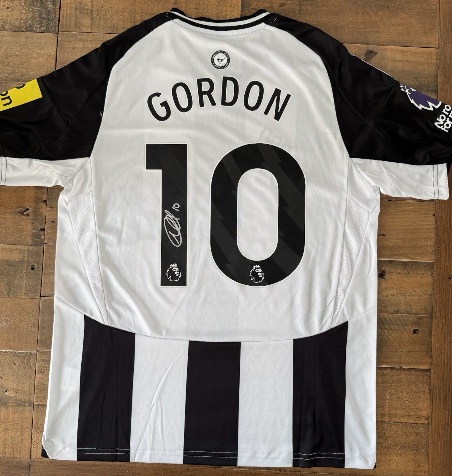 Signed Anthony Gordon Newcastle United 24/25 Home Shirt Proof England  for sale on Ebay