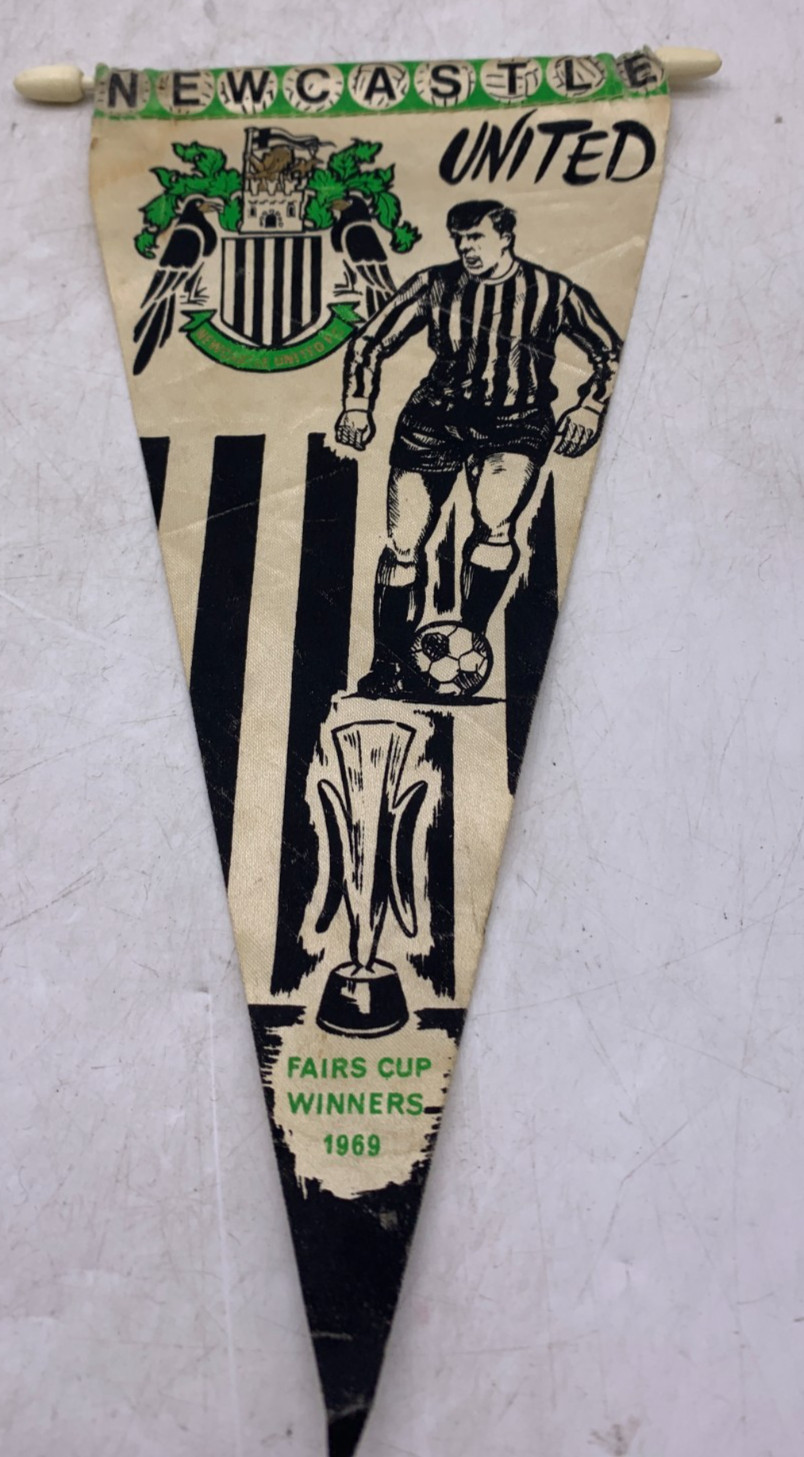 VINTAGE 1960/70s Football Pennant Newcastle United FC Millar Pennants for sale on Ebay