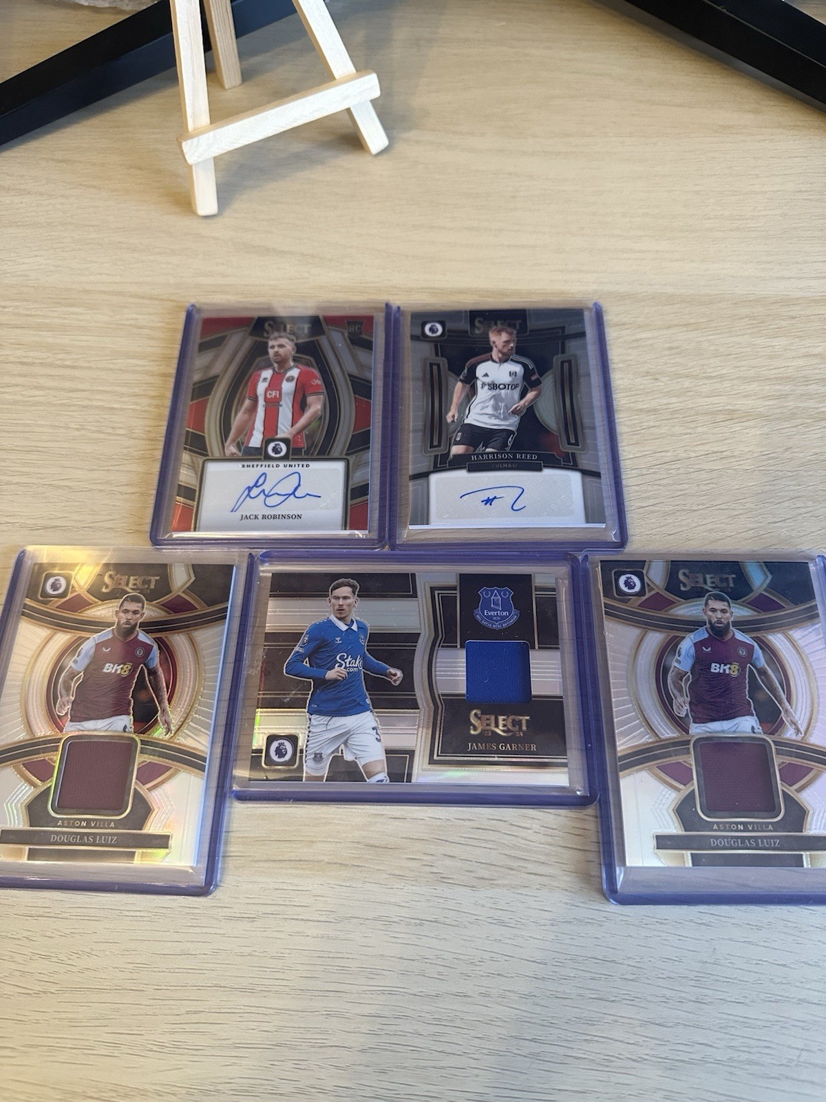 Premier League Select Patch And Autos Bundle. Fulham, Aston Villa, Everton for sale on Ebay