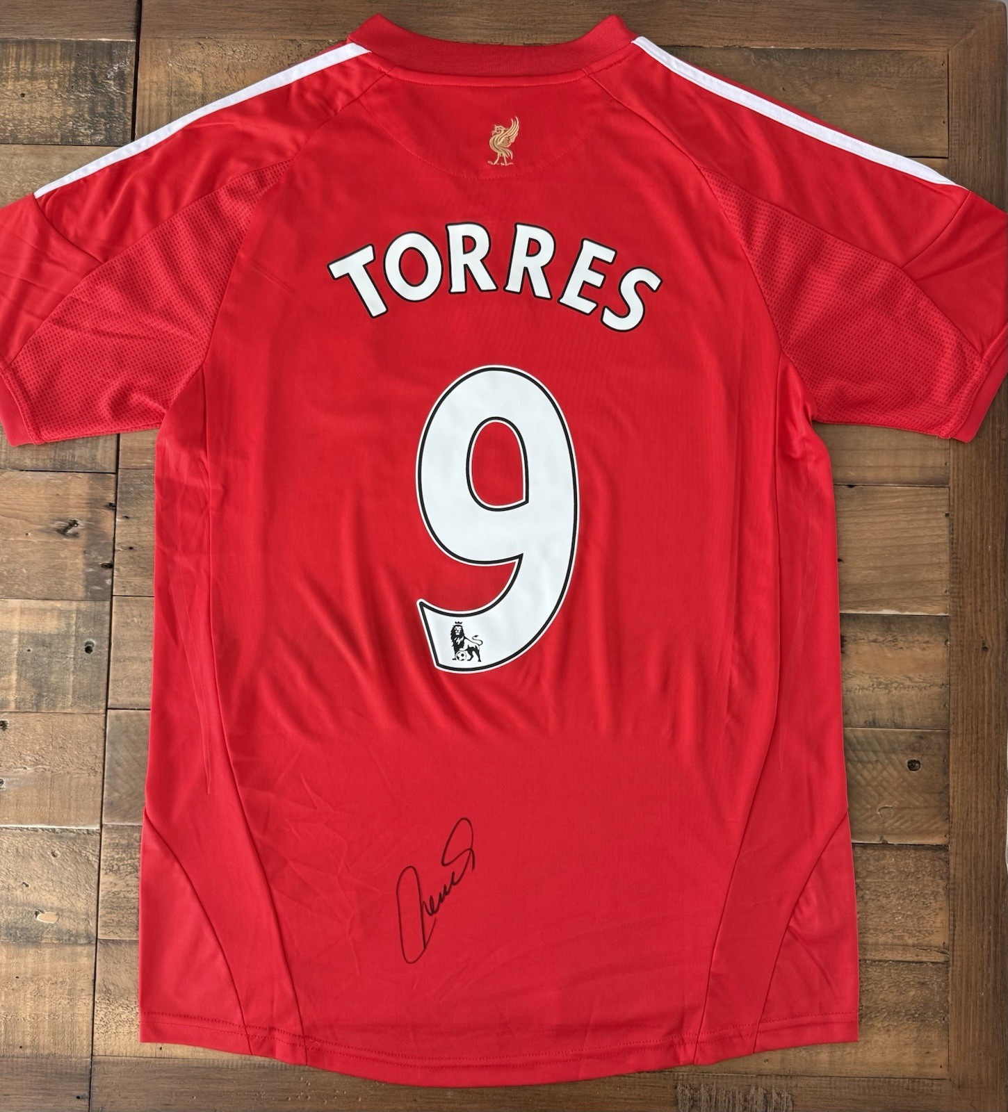 Signed Fernando Torres Liverpool FC 08/10 Home Shirt Proof Spain  for sale on Ebay