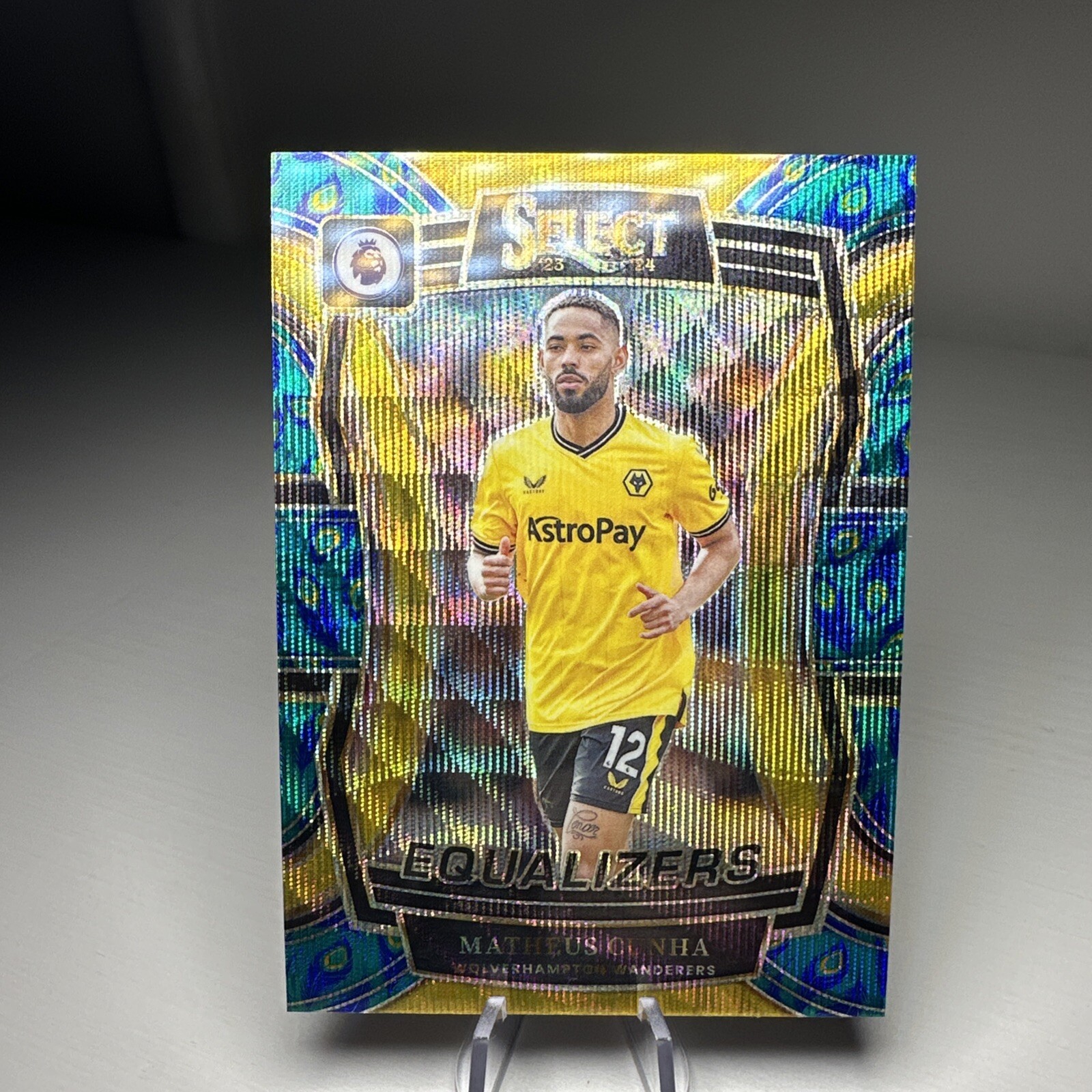 2023/24 Panini Select MATHEUS CUNHA Peacock SSP WOLVES. MANCHESTER UNITED for sale on Ebay