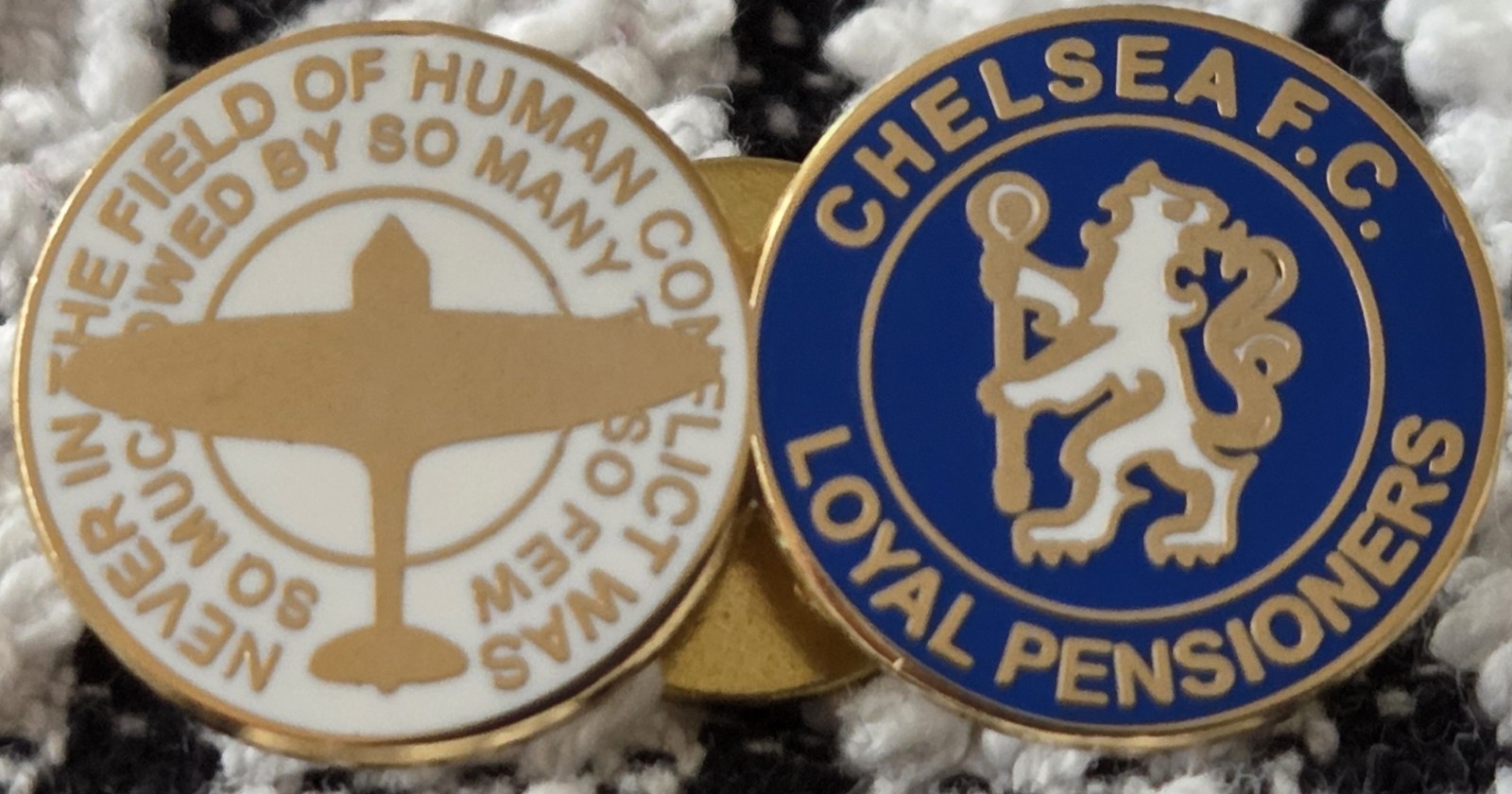 Chelsea FC Badge - CHELSEA REMEMBRANCE WINSTON CHURCHILL BADGE  for sale on Ebay