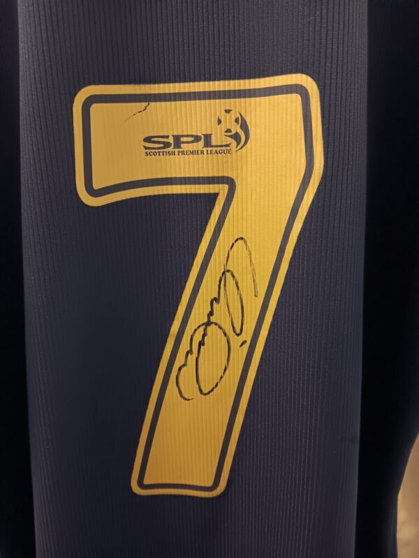 Celtic FC Signed Henrik Larsson Shirt Xl Black/Gold for sale on Ebay