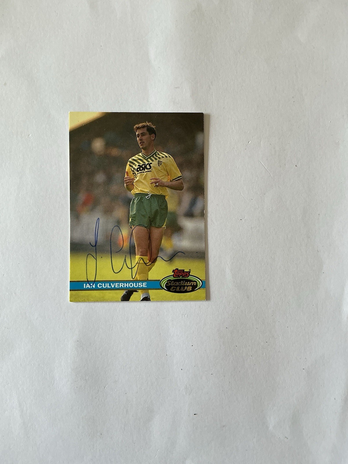 IAN CULVERHOUSE  Norwich City  Signed Card. for sale on Ebay