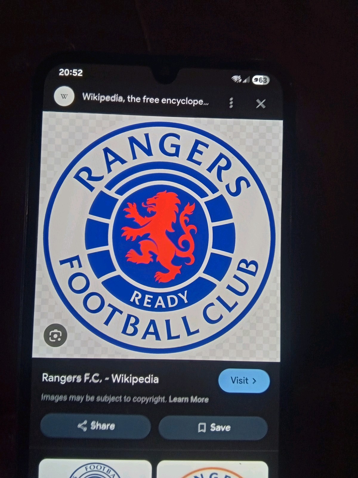 Rangers V Middlesbrough for sale on Ebay