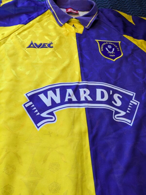 Sheffield United Away Football Shirt 95/96/97 Adults Large Avec ORIGINAL CLASSIC for sale on Ebay