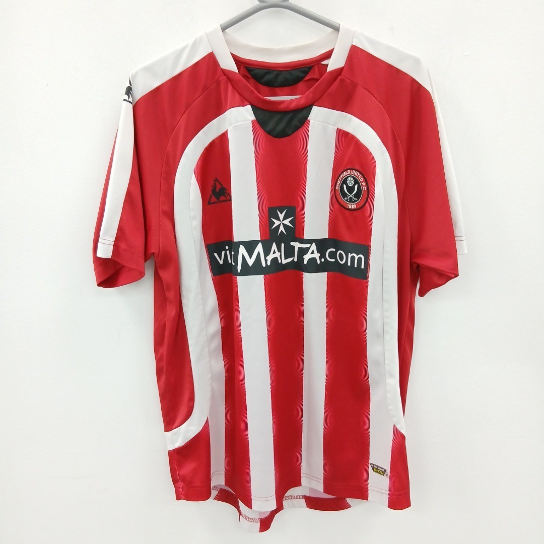 Sheffield United Football Shirt Size Small 2008-09 Home Le Coq Sportif Mens RMF for sale on Ebay