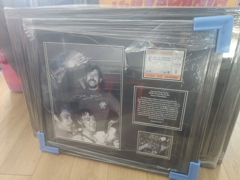 John Greig Signed Framed Photo. Glasgow Rangers Legend. 1972 Ecwc Winners. Photo for sale on Ebay