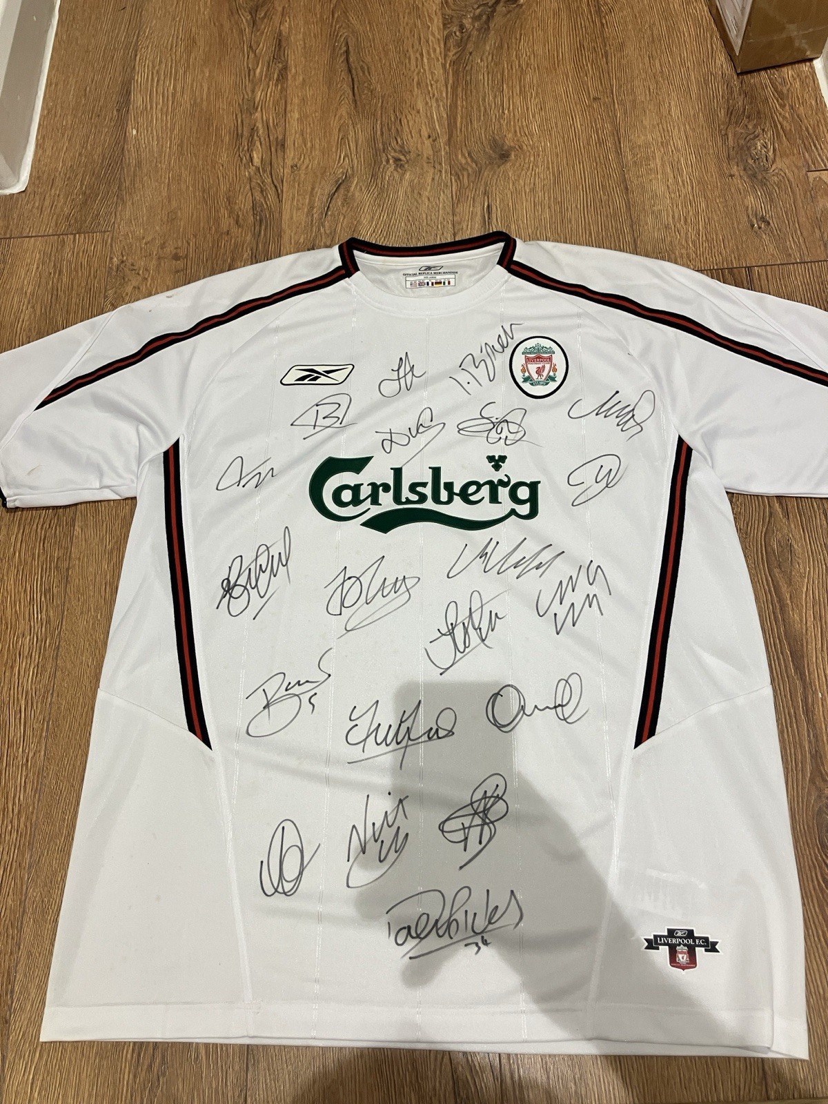 Signed Liverpool F.C.  Shirt Size Large  for sale on Ebay
